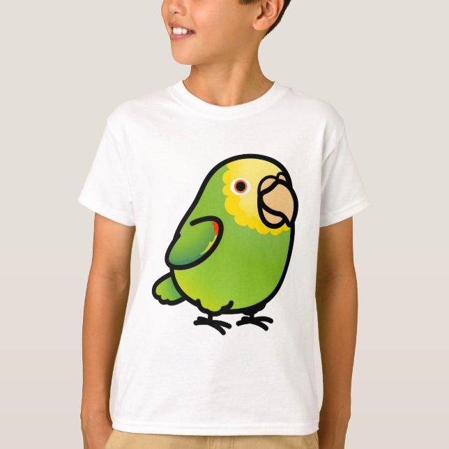 Amazon med Gult om knubbigets Dubbla T Shirt (Framsida)