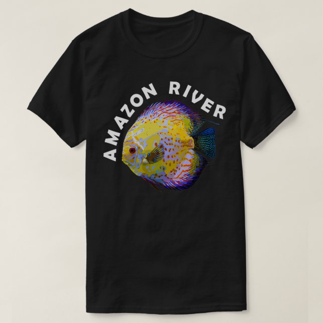 Amazon River Discus Fish Symphysodon Cichlid Cute T Shirt (Design framsida)