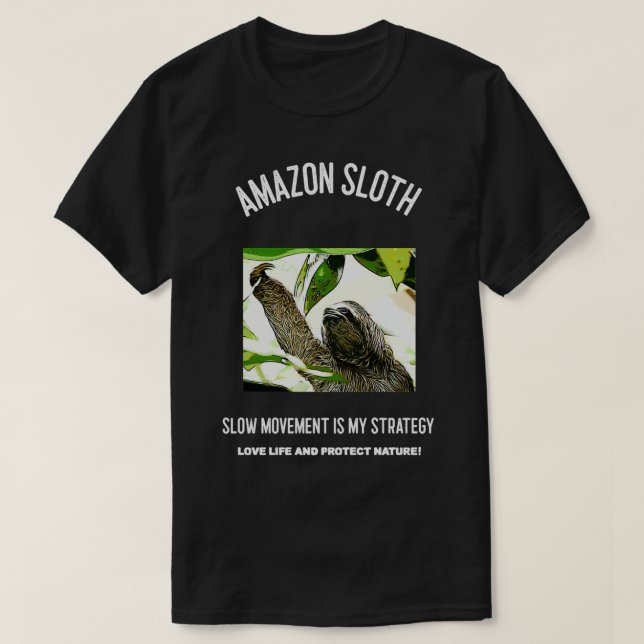 Amazon Sloth T Shirt (Design framsida)