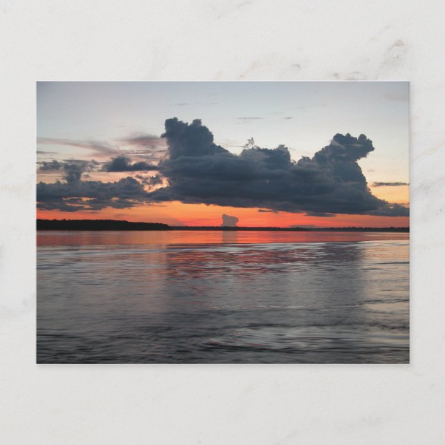 Amazon Sunset, Peru Vykort (Framsida)