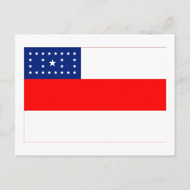 Amazonas, Brasilianska Flagga Vykort (Framsida)