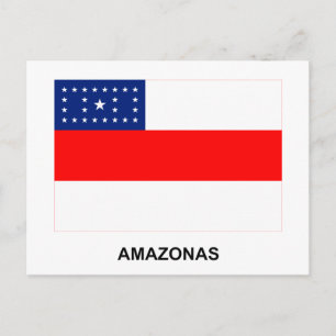 Amazonas, Brasilianska Flagga Vykort