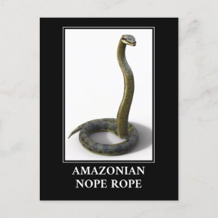 Amazonas Nope Rep - Anakonda Orm Farlig Vykort