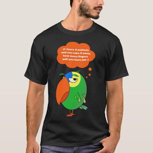 Amazonas papegoja för din finger! T-Shirt (Framsida)