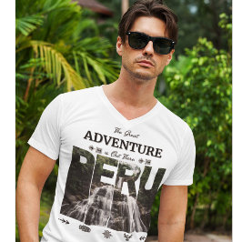 Amazonas Peru | Rainforest, Waterfall, Bayoz, Inca T Shirt