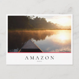 Amazonas regnskogsoluppgång i Peru Vykort