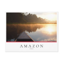 Amazonas regnskogsoluppgång i Peru