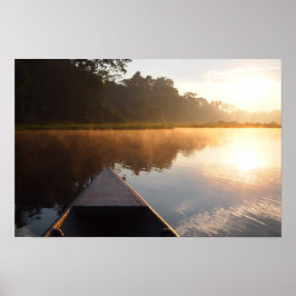 Amazonas regnskogsoluppgång poster