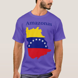Amazonas-staten Karta Venezuela T Shirt
