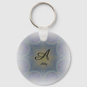 Amazone A Font Monogram Nyckelring