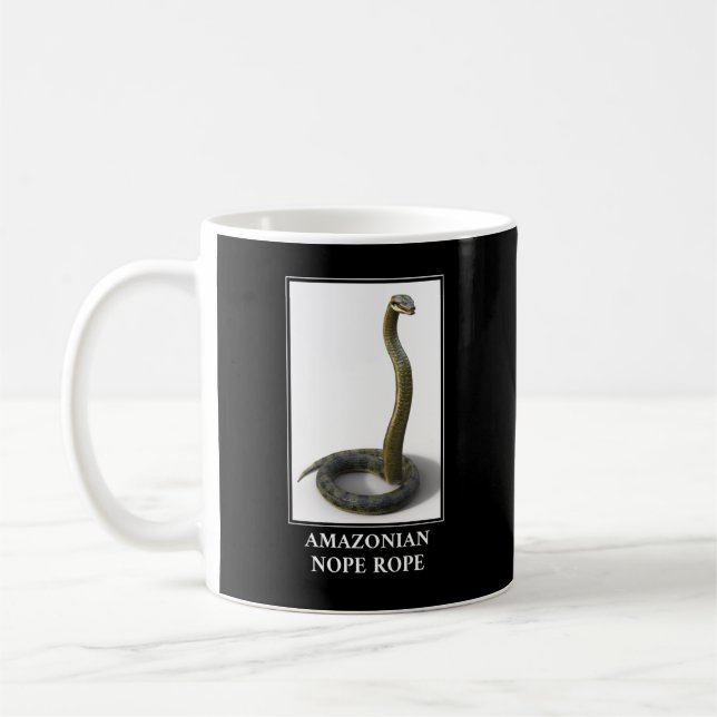 Amazonia Nope Rope - Anaconda Snake Danger Kaffemugg (Vänster)