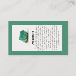 Amazonite Crystal Meaning Gemstone Jewelry Visitkort