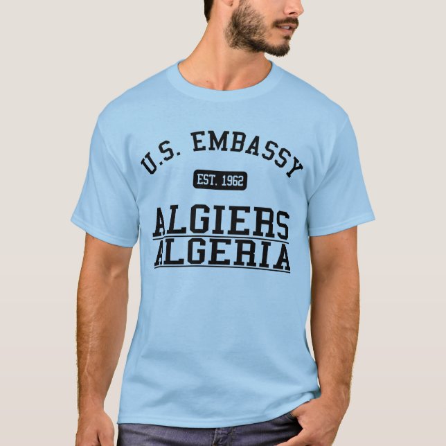 Ambassad Algiers, Algeriet T-shirt (Framsida)