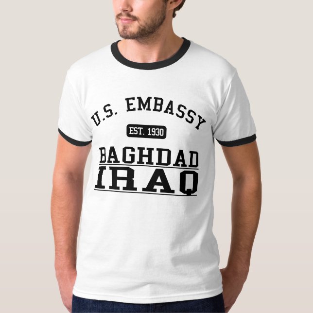 Ambassad Baghdad Irak - 1930 Tee Shirt (Framsida)
