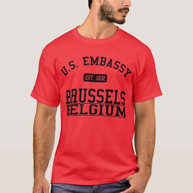 Ambassad Bryssel, Kingdom of Belgium Tee Shirt (Framsida)