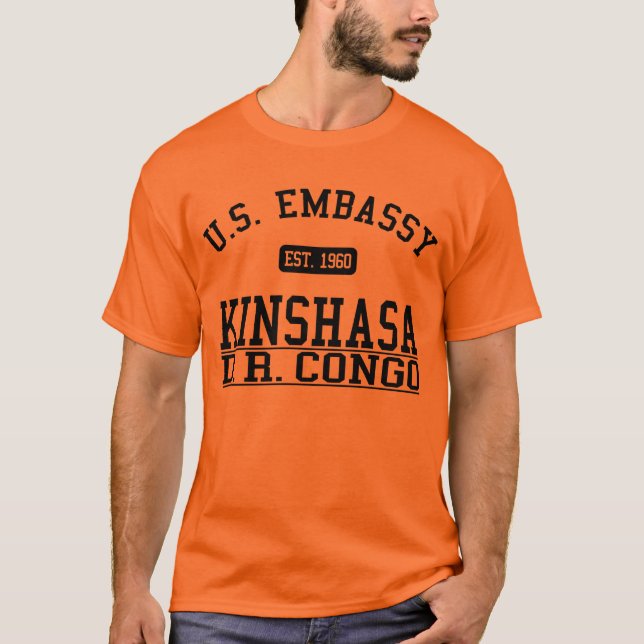 Ambassad Kinshasa, D.R.C. Tee Shirt (Framsida)