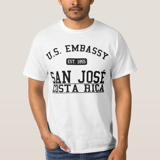 Ambassad San Jose, Costa Rica Tee (Framsida)