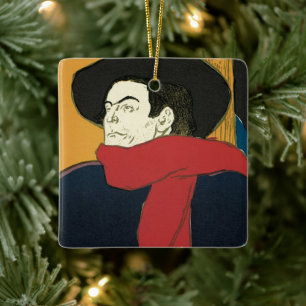 Ambassader, artistide Bruant av Toulouse Lautrec Julgransprydnad Keramik