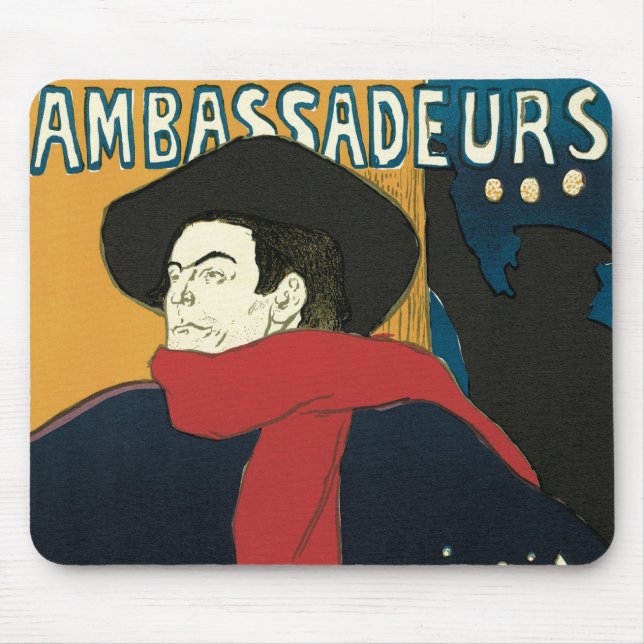 Ambassader, artistide Bruant av Toulouse Lautrec Musmatta (Framsidan)