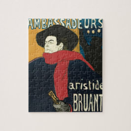 Ambassader, artistide Bruant av Toulouse Lautrec Pussel