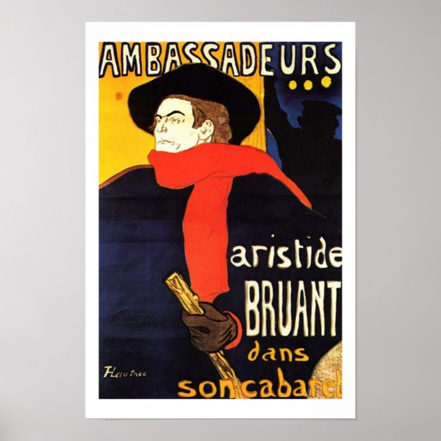 Ambassader poster av Henri de Toulouse-Lautrec (Framsidan)