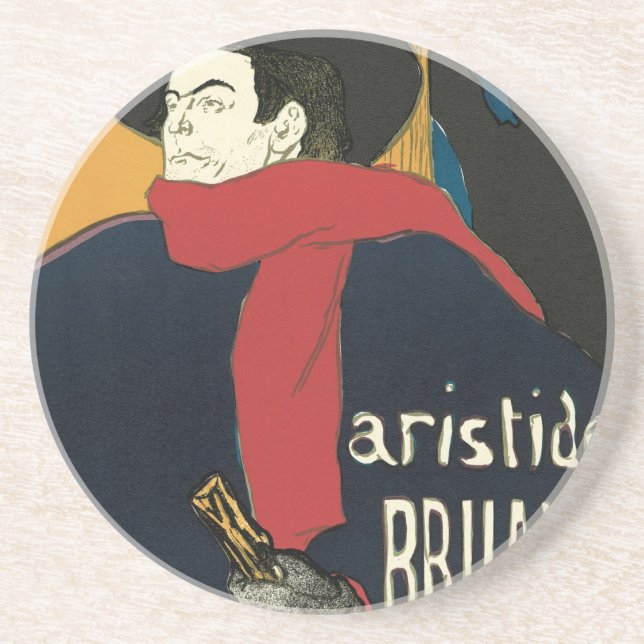 Ambassadeurs, Aristide Bruant av Toulouse Lautrec Underlägg (Framsidan)
