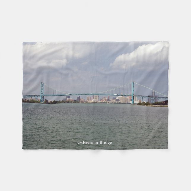 Ambassador Bridge-filt Fleecefilt (Framsidan (Horisontell))
