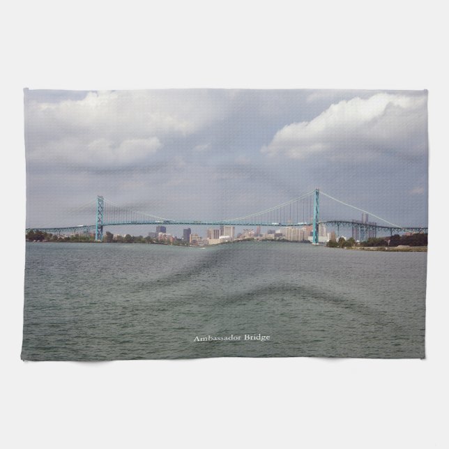 Ambassador Bridge kökshandduk (Horisontell)