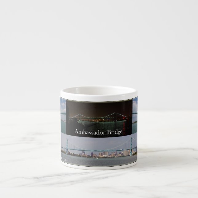 Ambassador Bridge multipict espresso mugg Espressomugg (Framsidan)