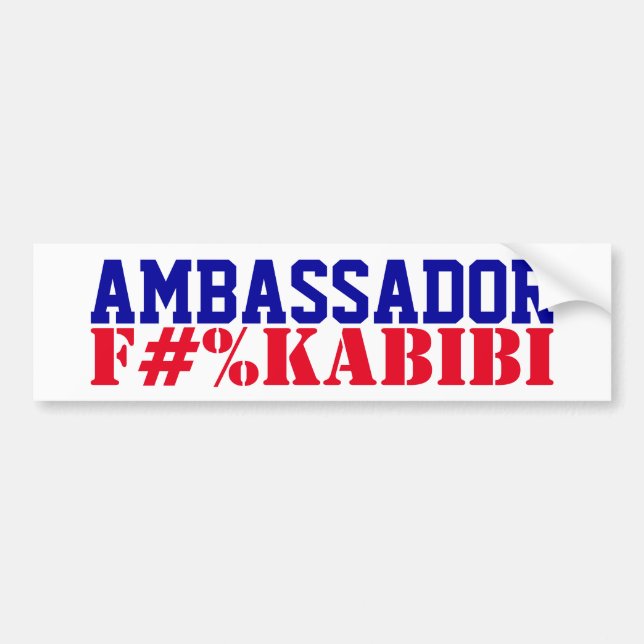 Ambassador F#%KABIBI Mike Huckabee Traitor to USA  Bildekal (Framsidan)