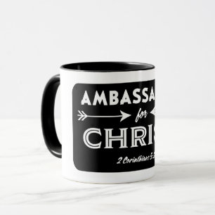 Ambassadör for Jesus Scripture Slogan Mugg