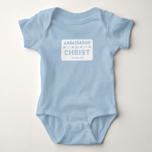 Ambassadör for Jesus Scripture Slogan T Shirt
