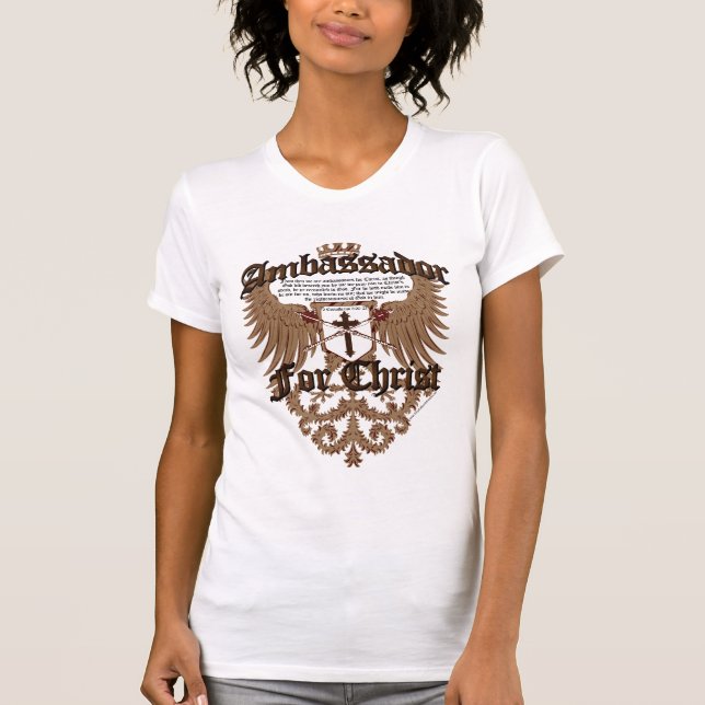 Ambassadör för Kristus, CorinthiansbibelVerse Tee Shirt (Framsida)