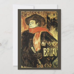 Ambassadörer, Aristide Bruant av Toulouse Lautrec