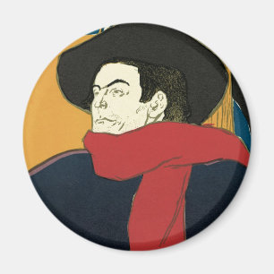 Ambassadörer, Artistide Bruant av Toulouse Lautrec Magnet