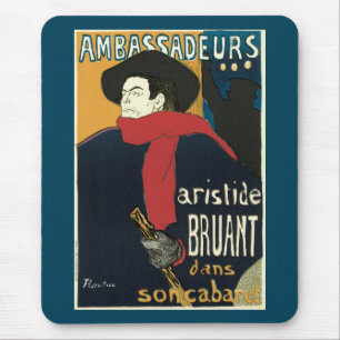 Ambassadörer, Artistide Bruant av Toulouse Lautrec Musmatta