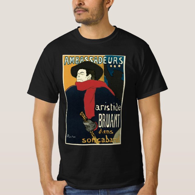 Ambassadörer, Artistide Bruant av Toulouse Lautrec Tröja (Framsida)