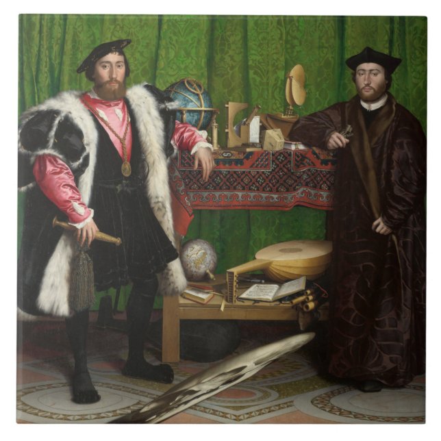 Ambassadörer Holbein the Younger Kakelplatta (Framsidan)