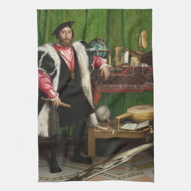 Ambassadörer Holbein the Younger Kökshandduk (Vertikal)