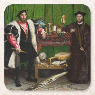 Ambassadörer Holbein the Younger Underlägg Papper Kvadrat