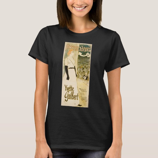 Ambassaurs Yvette Guilbert av Theophile Steinlen T Shirt (Framsida)