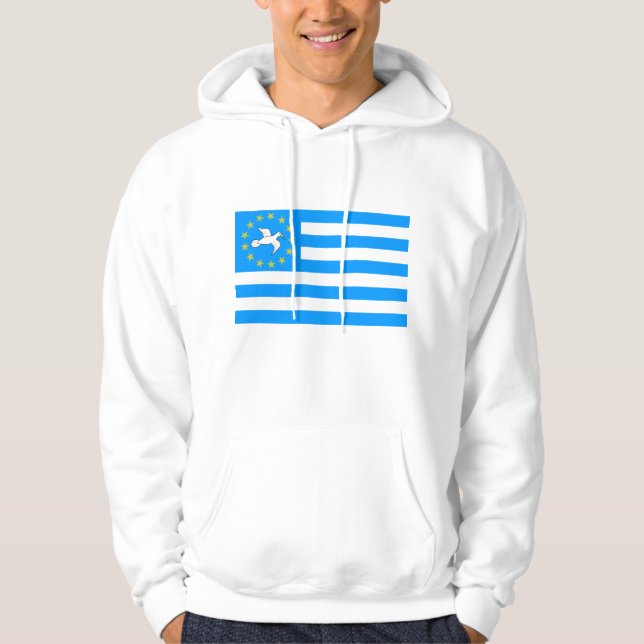 Ambazonia - Amba land - flagga av sydliga Kamerun Hoodie (Framsida)