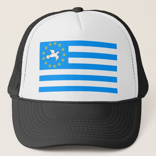 Ambazonia - Amba land - flagga av sydliga Kamerun Keps (Framsida)