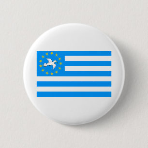 Ambazonia - Amba land - flagga av sydliga Kamerun Knapp