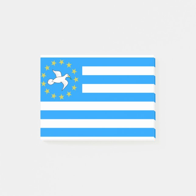 Ambazonia - Amba land - flagga av sydliga Kamerun Post-it Block (Framsida)