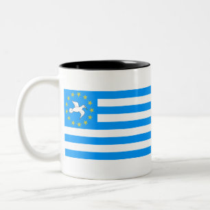 Ambazonia - Amba land - flagga av sydliga Kamerun Två-Tonad Mugg