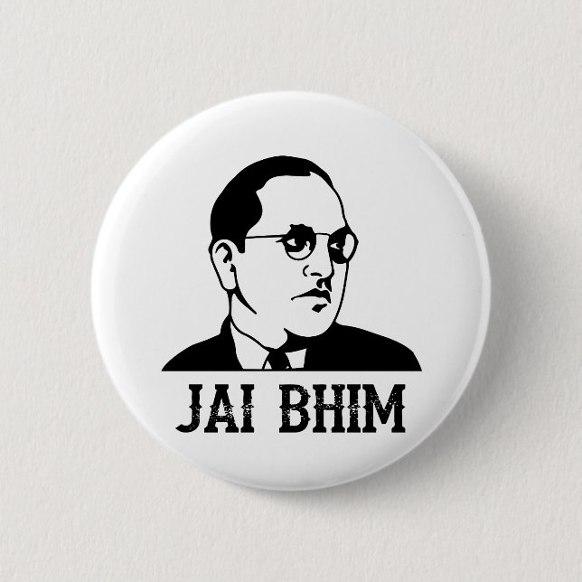 Ambedkar Jayanthi Jai Bhim/Bheem Knapp (Framsida)