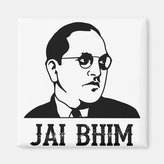 Ambedkar Jayanthi Jai Bhim / Bheem Magnet (Framsidan)