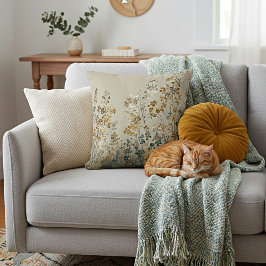 Amber ängsblomma kudde