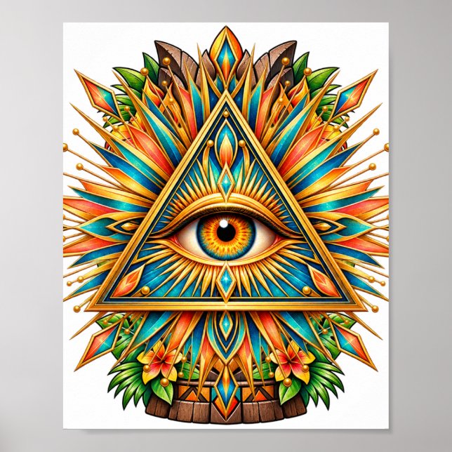 Amber Aureole Eye Affisch (Framsidan)